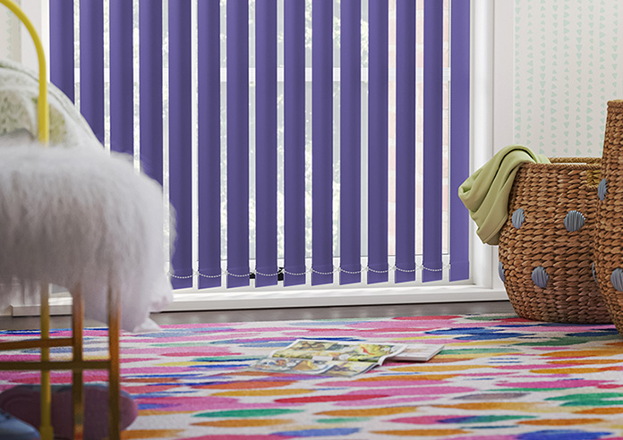 Trinity (Blackout), Royal Blue - Vertical Blind - Image 5